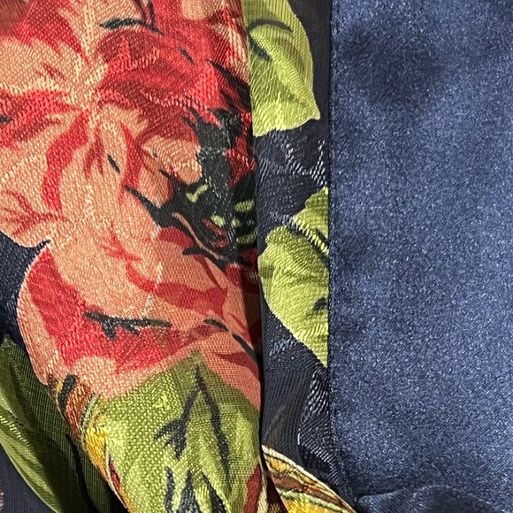 Victoria’s Secret Vintage Paisley Floral Gold Label Poly Chiffon Robe OSFA - Picture 4 of 9